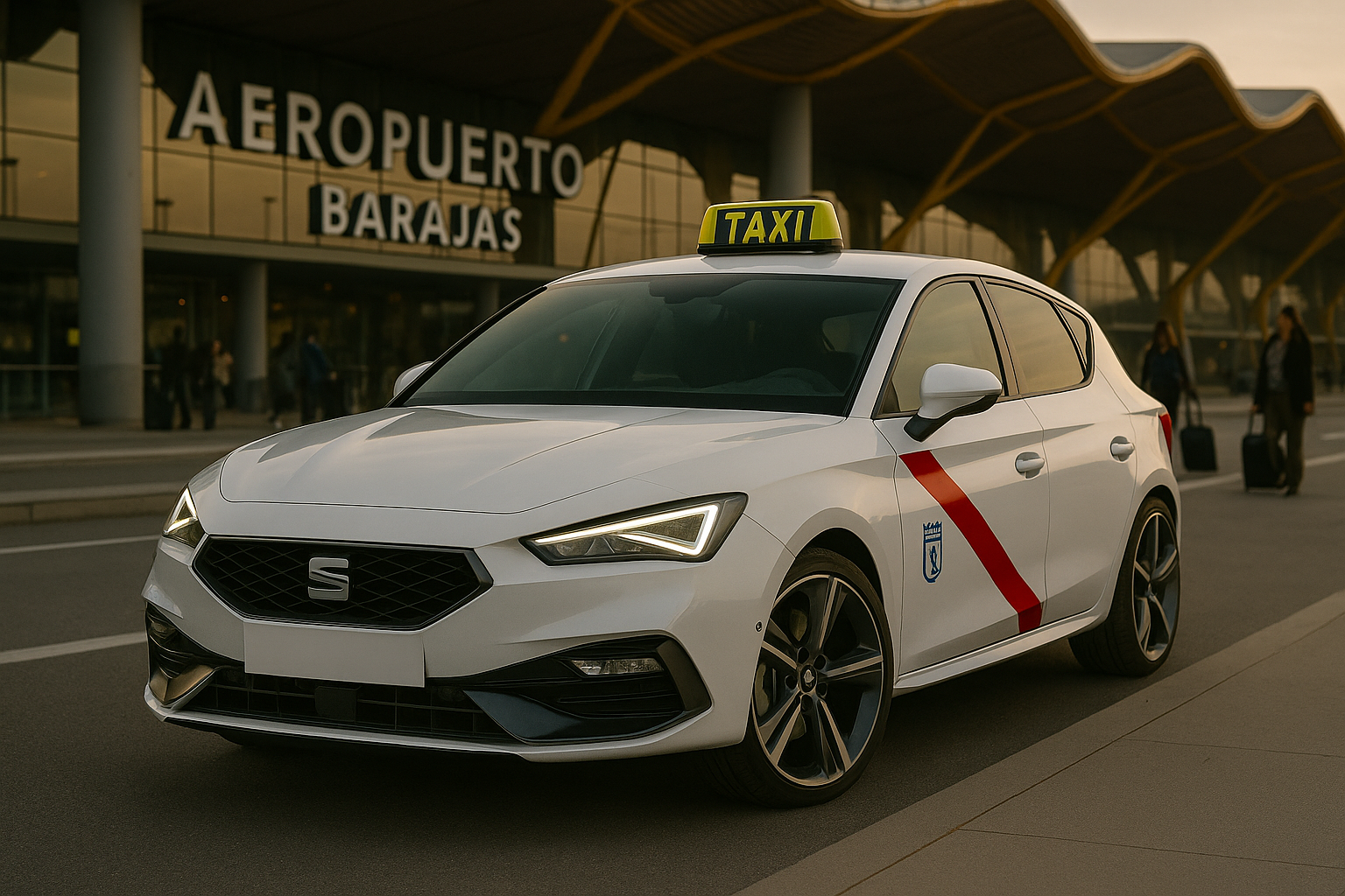 Taxi oficial aeropuerto Madrid Barajas terminales T1 T2 T3 T4